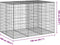 vidaXL - Schanskorf - 150x100x100 - cm - gegalvaniseerd - ijzer - zilverkleurig