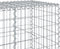vidaXL - Schanskorf - 150x100x100 - cm - gegalvaniseerd - ijzer - zilverkleurig