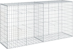vidaXL - Schanskorf - 200x50x100 - cm - gegalvaniseerd - ijzer - zilverkleurig