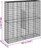 vidaXL - Schanskorf - 200x50x200 - cm - gegalvaniseerd - ijzer - zilverkleurig