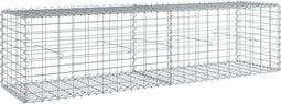 vidaXL - Schanskorf - 200x50x50 - cm - gegalvaniseerd - ijzer - zilverkleurig