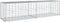 vidaXL - Schanskorf - 200x50x50 - cm - gegalvaniseerd - ijzer - zilverkleurig