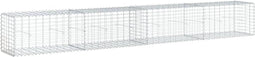 vidaXL - Schanskorf - 400x50x50 - cm - gegalvaniseerd - ijzer - zilverkleurig