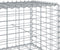 vidaXL - Schanskorf - 400x50x50 - cm - gegalvaniseerd - ijzer - zilverkleurig