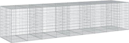 vidaXL - Schanskorf - 450x100x100 - cm - gegalvaniseerd - ijzer - zilverkleurig