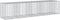 vidaXL - Schanskorf - 450x100x100 - cm - gegalvaniseerd - ijzer - zilverkleurig
