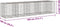 vidaXL - Schanskorf - 450x100x100 - cm - gegalvaniseerd - ijzer - zilverkleurig