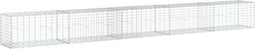 vidaXL - Schanskorf - 500x50x50 - cm - gegalvaniseerd - ijzer - zilverkleurig