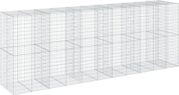 vidaXL - Schanskorf - 550x100x200 - cm - gegalvaniseerd - ijzer - zilverkleurig