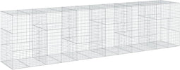 vidaXL - Schanskorf - 600x100x150 - cm - gegalvaniseerd - ijzer - zilverkleurig