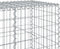 vidaXL - Schanskorf - 650x100x100 - cm - gegalvaniseerd - ijzer - zilverkleurig