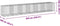 vidaXL - Schanskorf - 650x100x100 - cm - gegalvaniseerd - ijzer - zilverkleurig