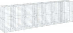 vidaXL - Schanskorf - 700x100x200 - cm - gegalvaniseerd - ijzer - zilverkleurig