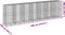 vidaXL - Schanskorf - 700x100x200 - cm - gegalvaniseerd - ijzer - zilverkleurig