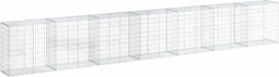 vidaXL - Schanskorf - 700x50x100 - cm - gegalvaniseerd - ijzer - zilverkleurig