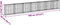 vidaXL - Schanskorf - 700x50x100 - cm - gegalvaniseerd - ijzer - zilverkleurig