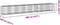 vidaXL - Schanskorf - 800x100x100 - cm - gegalvaniseerd - ijzer - zilverkleurig