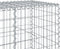 vidaXL - Schanskorf - 800x100x100 - cm - gegalvaniseerd - ijzer - zilverkleurig