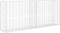 vidaXL - Schanskorf - 85x30x200 - cm - gegalvaniseerd - staal