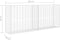 vidaXL - Schanskorf - 85x30x200 - cm - gegalvaniseerd - staal