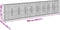 vidaXL - Schanskorf - 900x50x200 - cm - gegalvaniseerd - ijzer - zilverkleurig