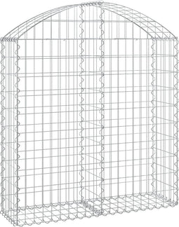 vidaXL - Schanskorf - gewelfd - 100x30x100/120 - cm - gegalvaniseerd - ijzer