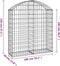 vidaXL - Schanskorf - gewelfd - 100x30x100/120 - cm - gegalvaniseerd - ijzer