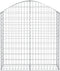 vidaXL - Schanskorf - gewelfd - 100x30x100/120 - cm - gegalvaniseerd - ijzer