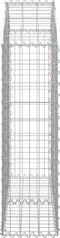 vidaXL - Schanskorf - gewelfd - 100x30x100/120 - cm - gegalvaniseerd - ijzer