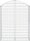 vidaXL - Schanskorf - gewelfd - 100x30x120/140 - cm - gegalvaniseerd - ijzer