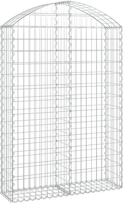 vidaXL - Schanskorf - gewelfd - 100x30x140/160 - cm - gegalvaniseerd - ijzer