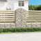 vidaXL - Schanskorf - gewelfd - 100x30x200/220 - cm - gegalvaniseerd - ijzer