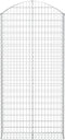 vidaXL - Schanskorf - gewelfd - 100x30x200/220 - cm - gegalvaniseerd - ijzer