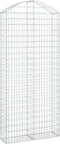 vidaXL - Schanskorf - gewelfd - 100x30x220/240 - cm - gegalvaniseerd - ijzer