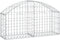 vidaXL - Schanskorf - gewelfd - 100x30x40/60 - cm - gegalvaniseerd - ijzer