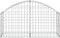 vidaXL - Schanskorf - gewelfd - 100x30x40/60 - cm - gegalvaniseerd - ijzer
