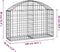 vidaXL - Schanskorf - gewelfd - 100x30x60/80 - cm - gegalvaniseerd - ijzer
