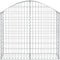 vidaXL - Schanskorf - gewelfd - 100x30x80/100 - cm - gegalvaniseerd - ijzer