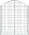 vidaXL - Schanskorf - gewelfd - 100x50x100/120 - cm - gegalvaniseerd - ijzer