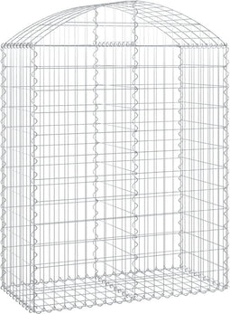 vidaXL - Schanskorf - gewelfd - 100x50x120/140 - cm - gegalvaniseerd - ijzer