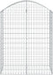 vidaXL - Schanskorf - gewelfd - 100x50x120/140 - cm - gegalvaniseerd - ijzer