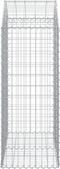 vidaXL - Schanskorf - gewelfd - 100x50x120/140 - cm - gegalvaniseerd - ijzer