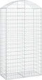 vidaXL - Schanskorf - gewelfd - 100x50x180/200 - cm - gegalvaniseerd - ijzer