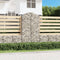 vidaXL - Schanskorf - gewelfd - 100x50x180/200 - cm - gegalvaniseerd - ijzer