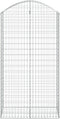 vidaXL - Schanskorf - gewelfd - 100x50x180/200 - cm - gegalvaniseerd - ijzer