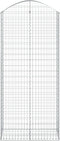 vidaXL - Schanskorf - gewelfd - 100x50x220/240 - cm - gegalvaniseerd - ijzer