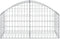 vidaXL - Schanskorf - gewelfd - 100x50x40/60 - cm - gegalvaniseerd - ijzer
