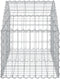 vidaXL - Schanskorf - gewelfd - 100x50x40/60 - cm - gegalvaniseerd - ijzer
