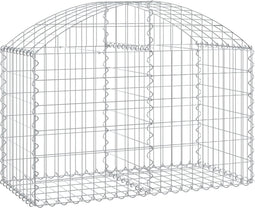 vidaXL - Schanskorf - gewelfd - 100x50x60/80 - cm - gegalvaniseerd - ijzer
