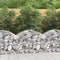 vidaXL - Schanskorf - gewelfd - 100x50x60/80 - cm - gegalvaniseerd - ijzer